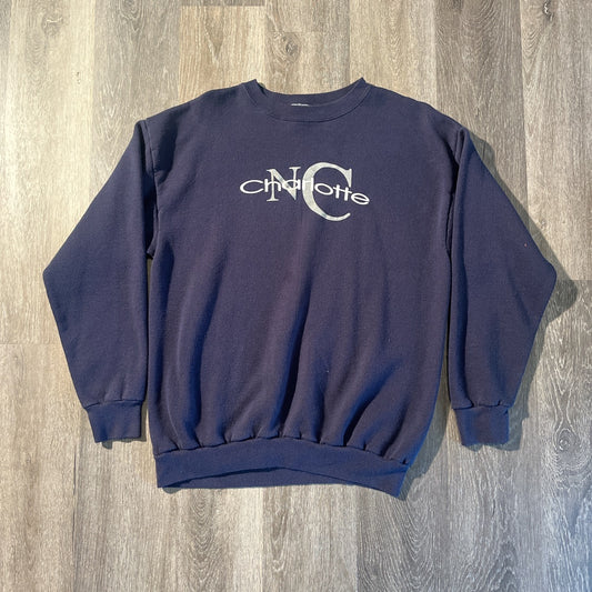 Vintage Charlotte, NC Spell out Sweatshirt