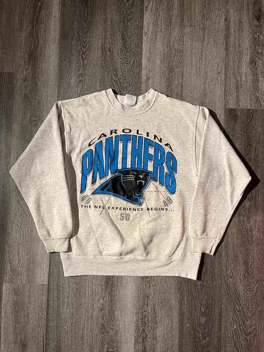 Vintage Carolina Panthers "The NFL experience begins" Sweatshirt
